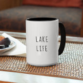 Rustic Chic Lake Life Lake House Modern Cabin Tweekleurige Koffiemok