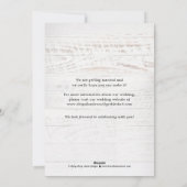 Rustic Chic Photo Wedding Save the Date Kaart (Achterkant)