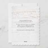 Rustic Chic Photo Wedding Save the Date Kaart (Achterkant)