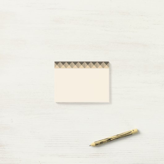 Rustic Chic Pyramids Post-it® Notes (Op bureau)