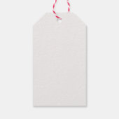 Rustic Chic Stofblauw Trouwgunst Cadeaulabel (Achterkant)