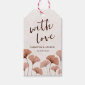 Rustic Chic Terracotta Wedding Favor Gift Labels Cadeaulabel (Voorkant)