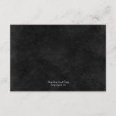 Rustic Chic Trouwreceptiekaart - Zwart Informatiekaartje (Achterkant)