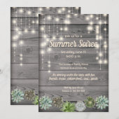 Rustic Chic Uitnodiging (Voorkant / Achterkant)