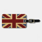 Rustic Chic Union Jack Bagagelabel (Voorkant horizontaal)