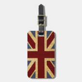 Rustic Chic Union Jack Bagagelabel (Voorkant verticaal)
