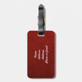 Rustic Chic Union Jack Bagagelabel (Achterkant verticaal)