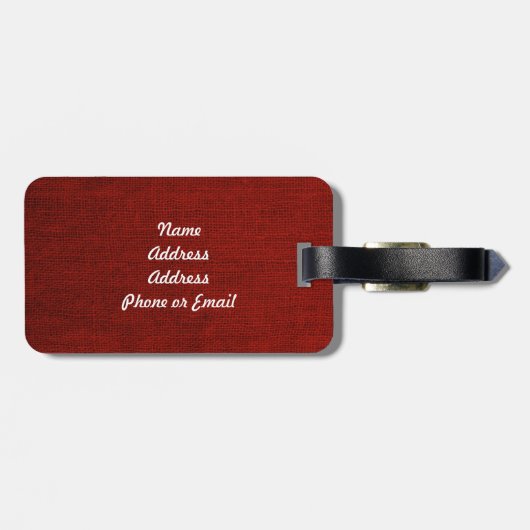 Rustic Chic Union Jack Bagagelabel (Achterkant horizontaal)