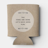 Rustic Chic Wedding Blikjeskoeler (Achterkant)