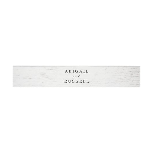 Rustic Chic Wedding Invitation Belly Band Uitnodigingen Wikkel (Vlak)