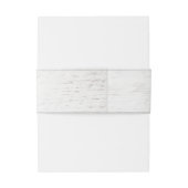 Rustic Chic Wedding Invitation Belly Band Uitnodigingen Wikkel (Achterkant Voorbeeld)