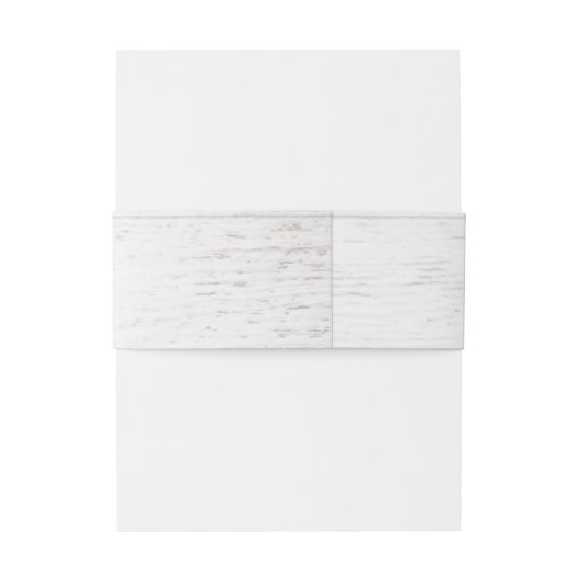 Rustic Chic Wedding Invitation Belly Band Uitnodigingen Wikkel (Achterkant Voorbeeld)