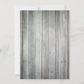 Rustic Chic Wedding Invitation with Sparkle Kaart (Achterkant)