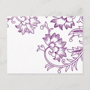 Rustic Chic Wedding-kaart Uitnodiging Briefkaart