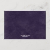 Rustic Chic Wedding Reception Card - Paars Informatiekaartje (Achterkant)