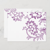 Rustic Chic Wedding Response Kaart (Voorkant / Achterkant)