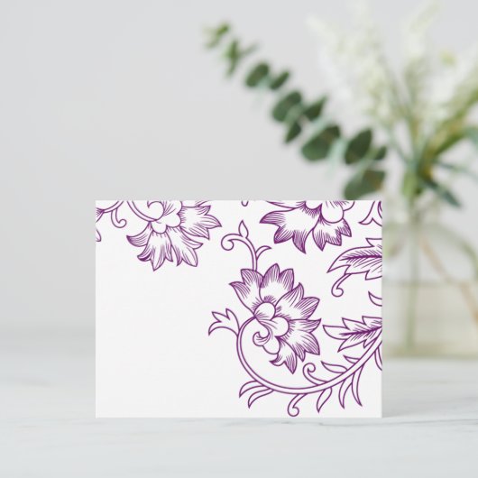 Rustic Chic Wedding Response Kaart (Staand voorkant)