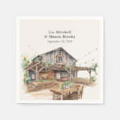 Rustic Chic Wedding Servet (Voorkant)