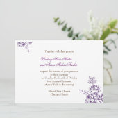 Rustic Chic Wedding Uitnodiging (Staand voorkant)