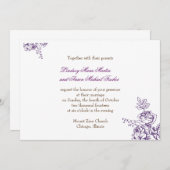 Rustic Chic Wedding Uitnodiging (Voorkant / Achterkant)