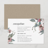 RUSTIC CHIC WILD PINK EUCALYPTUS FLORALRECEPT INFORMATIEKAARTJE (Voorkant / Achterkant)