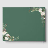 Rustic Chic Winter Floral Holly Berries Wedding Gastenboek (Achterkant)