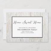 Rustic Chic Wood Sweet Home Verhuisaankondiging Aankondiging (Voorkant)