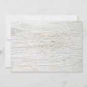 Rustic Chic Wood Sweet Home Verhuisaankondiging Aankondiging (Achterkant)