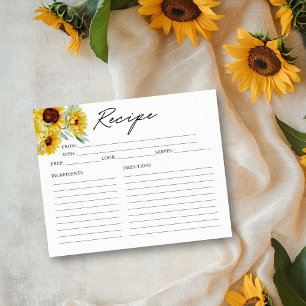 Rustic Chic Zonnebloem Bruiloft Feest Receptkaart