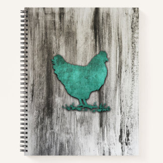 Rustic Chicken (Blauw) Notitieboek