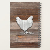 Rustic Chicken (Bruin Boards) Planner (Achterkant)
