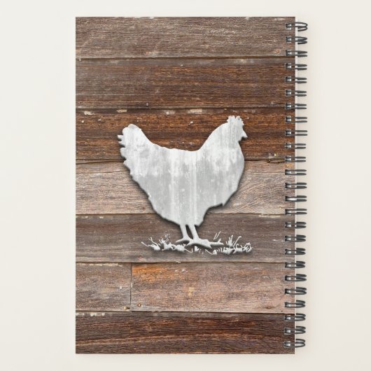 Rustic Chicken (Bruin Boards) Planner (Achterkant)