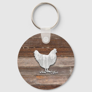 Rustic Chicken (Bruin Boards) Sleutelhanger