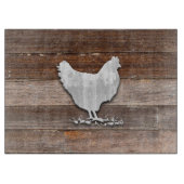 Rustic Chicken (Bruin Boards) Snijplank (Voorkant)