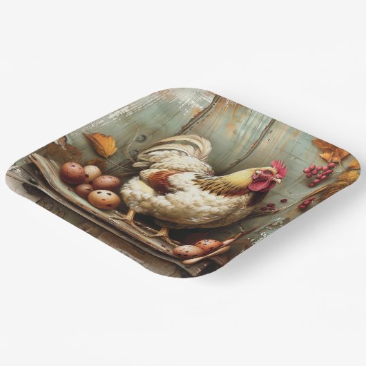 Rustic Chicken Coop Paper Bord (Gebogen)