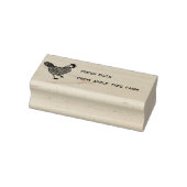 Rustic Chicken Fresh Eggs Farm Name Rubberstempel (Stempel)