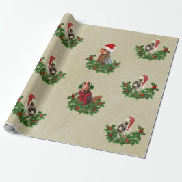 Rustic Chicken Holiday Cadeaupapier