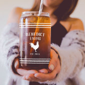 Rustic Chicken Personalised Boerderij Name Blikvorm Glas