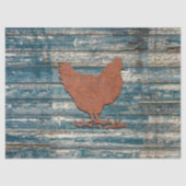 Rustic Chicken (Rusty) Tissuepapier (Voorkant)
