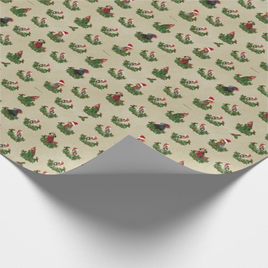 Rustic Chickens Old Saint Chick Cadeaupapier (Hoek)