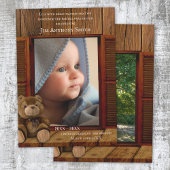Rustic Child Death Memorial Annountion of Invite Aankondiging
