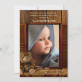 Rustic Child Death Memorial Annountion of Invite Aankondiging (Voorkant)