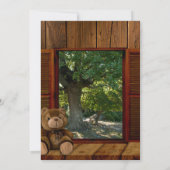 Rustic Child Death Memorial Annountion of Invite Aankondiging (Achterkant)