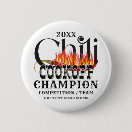 Rustic Chili Cook wint teamwedstrijd Ronde Button 5,7 Cm