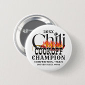Rustic Chili Cook wint teamwedstrijd Ronde Button 5,7 Cm (Voorkant /achterkant)