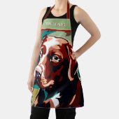 Rustic Chocolate Lab op Camo Schort (Insitu)