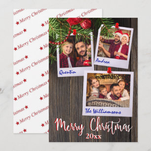 Rustic Christmas Bulletin Board Foto Kaart