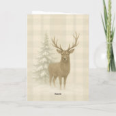 Rustic Christmas Card Kaart (Achterkant)