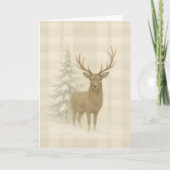 Rustic Christmas Card Kaart (Voorkant)