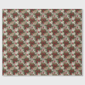 Rustic Christmas Farmhouse Cozy Holiday  Cadeaupapier (Vlak)